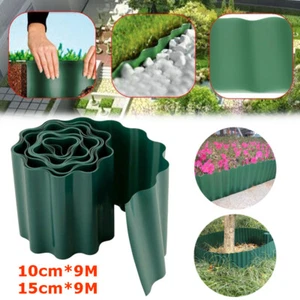 9M Fence Landscape Garden Lawn Edging Border Flexible Patio Plant Grass Barriers - Picture 1 of 19