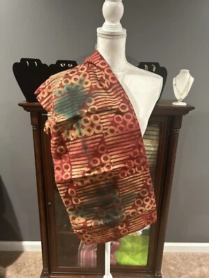 Kampala Chiffon African Fabric 100% Crepe 4.5 yards - Image 1 of 4