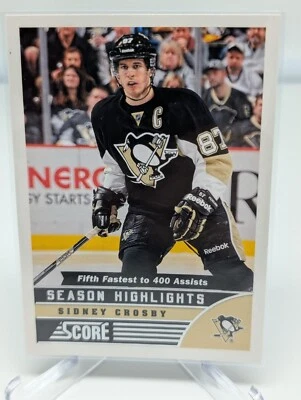 2013-14 Score Hockey #589 Sidney Crosby Season Highlights Pittsburgh Penguins - Image 1 of 2