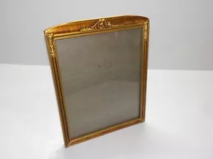 Antique Picture Frame Gold Wood Gesso Rectangle 11.5 x 9" Easel - Picture 1 of 8