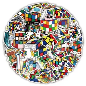 50 PIEZAS Cubo de Rubik Pegatinas Temáticas Calcomanías Rubiks Carpeta para Laptop ¡Envío Gratis! - Imagen 1 de 3