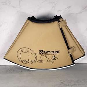 THE COMFY ZONE By All Four Paws Adjustable Large Dog Collar NECK CONE Tan 10" - Picture 1 of 6