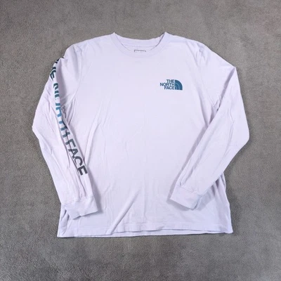 Рубашка женская The North Face большая с логотипом лаванды хлопок уличная одежда для улицы - Изображение 1 из 4