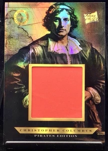 2025 Pieces Of The Past Pirates Christopher Columbus Authentic Flag Cut Relic - Bild 1 von 2