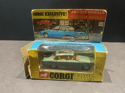 Corgi Toys Rover 2000 TC Green Metal Diecast Classic W/ Box - Image 1 of 4