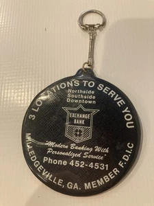 Vintage Exchange Bank Milledgeville, Georgia MCM Schlüsselanhänger Keychain - Bild 1 von 6