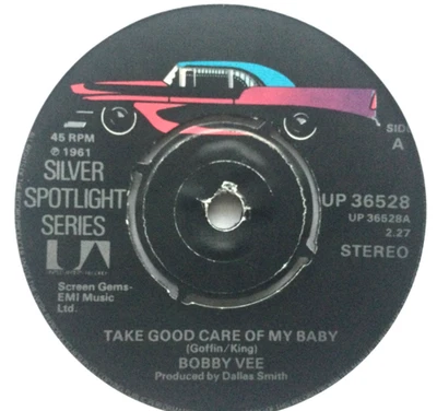 Bobby vee - take good care of my baby, excellent condition 7” vinyl - Image 1 of 4