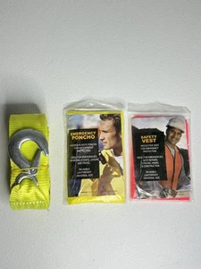 Boxer Tools Towing & Recovery Kit + 2 Reflective Safety Vests | New - Picture 1 of 5