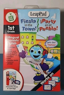 LeapPad 1st Grade Bilingual English Spanish Fiesta in the House Book & Cartridge - Image 1 of 2