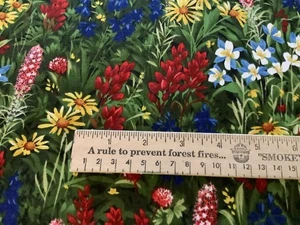 MODA Wildflowers IV Bluebonnets 100% 3 Yards cotton fabric - Picture 1 of 3