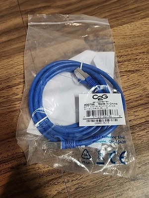 00796 6ft Cat6 Snagless Shielded Blue C2g - Image 1 of 3