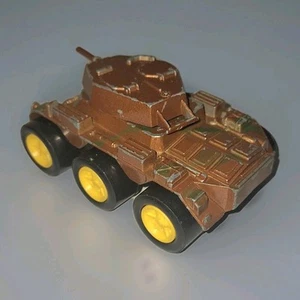 Vintage Tootsie Toy Military Mark 2 Diecast Tank Brown Camo 1970s - Picture 1 of 4