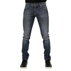 DOLCE & GABBANA Jeans Blau Washed Cotton Skinny Herren Denim IT54/W40/XL UVP 900usd - Bild 1 von 7