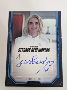 Jess Bush Christine Chapel 2025 Star Trek Strange New Worlds S2 Bordered Auto ✨ - Picture 1 of 2