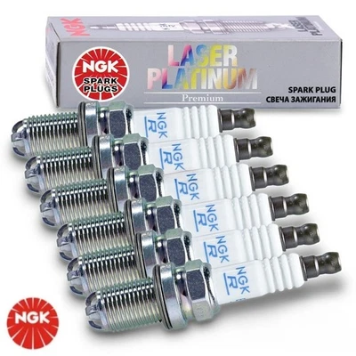 6x NGK ZÜNDKERZE 3199 FÜR BMW 3-ER E46 5-ER E39 E60 E38 E65 X3 X5 Z3 Z4 M52 M54 - Bild 1 von 3