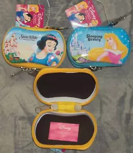 @ 2 LICENSED DISNEY PRINCESS TIN ZIPPER COIN/CHANGE CASE/POUCHES@10% to St. Jude - Picture 1 of 1