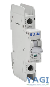 Interruptor Eaton WMZT1C13 13A 277V 1P 10kA Tipo C Indicador de viaje de carril DIN - Imagen 1 de 2