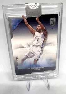 2023-24 Topps 3 Three Basketball Mikal Bridges Brooklyn Nets - 1/1 #88 SSP RARE - Picture 1 of 2