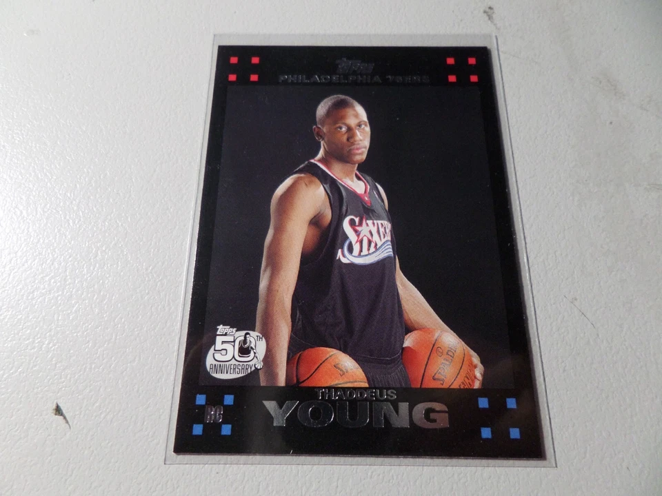 2007-08 Topps #122 Thaddeus Young Rookie Philadelphia 76ers - Image 1 of 1