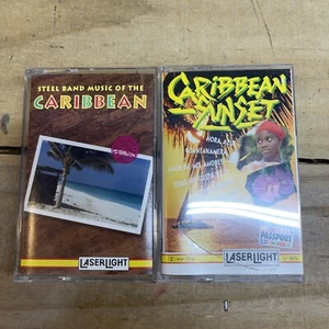 Lot- Steel Band Music of the Caribbean- 1993 /Caribbean Sunset Cassettes - Picture 1 of 3