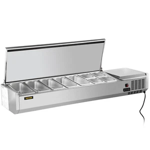 Refrigerated Condiment Prep Station, 71-Inch, 19.8Qt - Picture 1 of 7