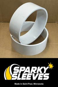 PVC Drift Trike Sleeves 10.75" Diameter 4" Wide 1/2" Thick with Square 90º Edges - Picture 1 of 6