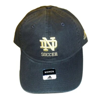 Boné chapéu Notre Dame futebol Adidas feminino ajustável Strapback novo Ncaa - Imagem 1 de 4