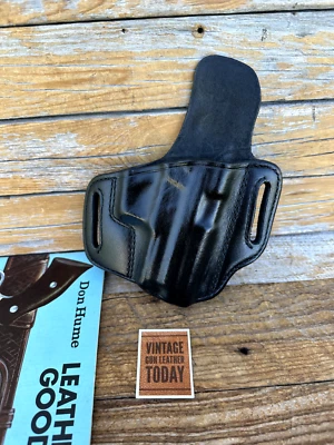 Vintage Don Hume Black Leather H721 OT OWB Holster For SIG P229R DAK Right - Image 1 of 2