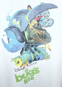 1990 Disney A Bugs Life Size XL Movie Promo T-shirt Oneita White Double Sided - Picture 1 of 10