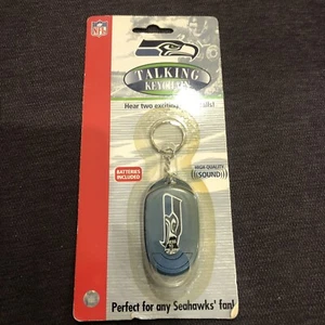 NFL VARIOUS TEAMS STEELERS COLTS BRONCOS SEAHAWKS TALKING MUSICAL KEYCHAIN NIP - Picture 1 of 4