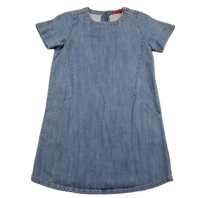 Vestido jeans Signature 8 tamanho pequeno azul jeans medidas na descrição - Imagem 1 de 4