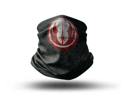 Washable Fabric Face Cover Neck Gaiter Unique Print Jedi Order EU Made - Image 1 of 4