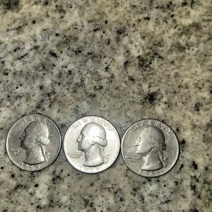 1965 P WASHINGTON QUARTER Rim Error LIBERTY Touches Edge Possible Double strike - Picture 1 of 9