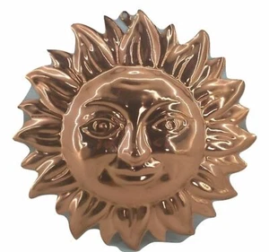 Sole in rame da parete appendere muro arredo casa sala salotto taverna rustico - Picture 1 of 1