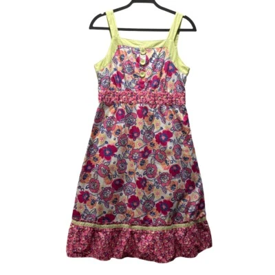 Hanna Andersson Womens Floral Midi Sundress Size 10 Sleeveless - Image 1 of 4
