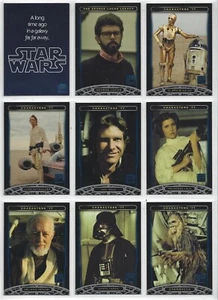 Star Wars 30th Anniversary Sammelkarten komplett BLAU Parallel Set (2007) - Bild 1 von 1