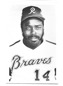 RPPC,REGGIE SANDERS (RICHMOND) BRAVES #14 MINOR LEAGUE -KODAK - Picture 1 of 1