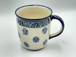 Ceramica polacca 10 oz tazza polacca polacca blu viola floreale - Foto 1 di 5