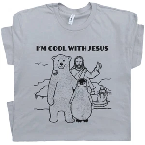 Camisa Jesús I'm Cool With Jesus Camisas Divertidas Cristianas Gráficas Basadas en la Fe Camiseta - Imagen 1 de 6
