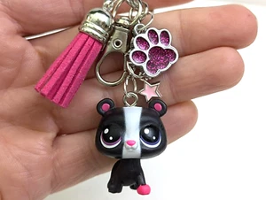 Littlest Pet Shop Schlüsselanhänger LPS Baby Panda Bär Bärchenmond Bearcub Mini Handarbeit - Bild 1 von 4