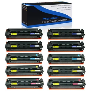 Set toner 10 pezzi CF400A 201A BK C Y M per HP Laserjet M277n M277dw M252 M252n - Foto 1 di 24