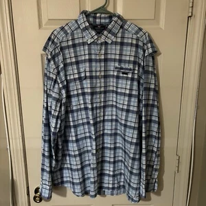 Vineyard Vines Performance Men’s XXL Blue Plaid Vented Harbor Whale Shirt - Picture 1 of 12