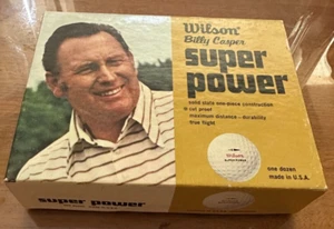 Palline da golf Billy Casper Wilson super power box MacGregor, Jack Nicklaus nuovo NOS - Foto 1 di 15