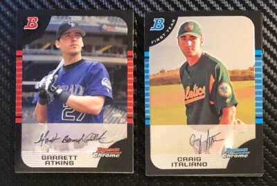 2005 Bowman Chrome Draft Baseball Parallel Cards Lot You Pick - Image 1 of 2