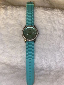 Vivani Quartz Teal Edelstahl Uhr mit Strasssteinen - Bild 1 von 2