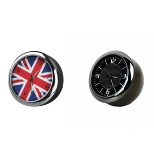 Universal Car Dashboard Clock Table Classic Small Round Analog Quartz Clock - Picture 1 of 17