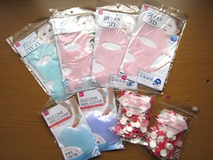DAISO, Beauty Moisturizing silicon mask Pad , face sheet, Heel Pad bundle sell - Picture 1 of 17