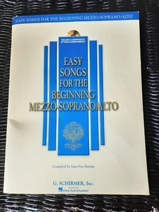 Easy Songs For The Beginning Mezzo-Soprano Alto With Accompaniment CD - Picture 1 of 6