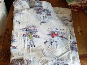 Pottery Barn Kids "MVP Sports" Twin Flat Sheet - Picture 1 of 5