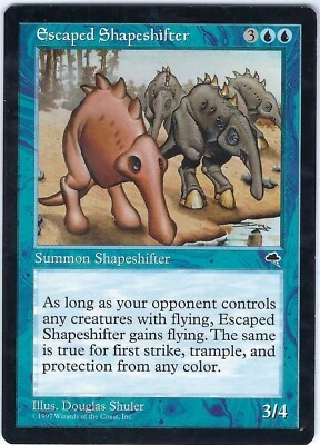 Escaped Shapeshifter Tempest Rare – MTG Magic the Gathering Card - Image 1 of 2